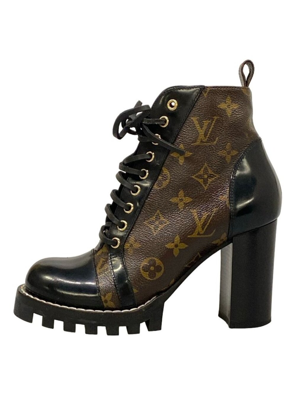 Louis Vuitton Short Boots Star Trail Ankle Black Leather